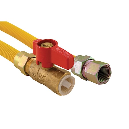 Jones Stephens 5/8in OD 1/2in ID X 24in Long, 3/4in Female Pipe Thread X 3/4in Female Pipe Thread Ball Valve G71316